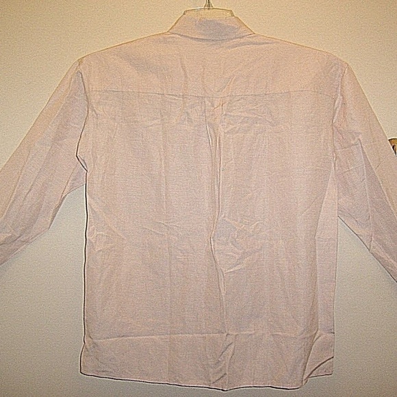 Vintage Royal Silk Lt Pink Button Down Dress Shirt - Picture 2 of 3